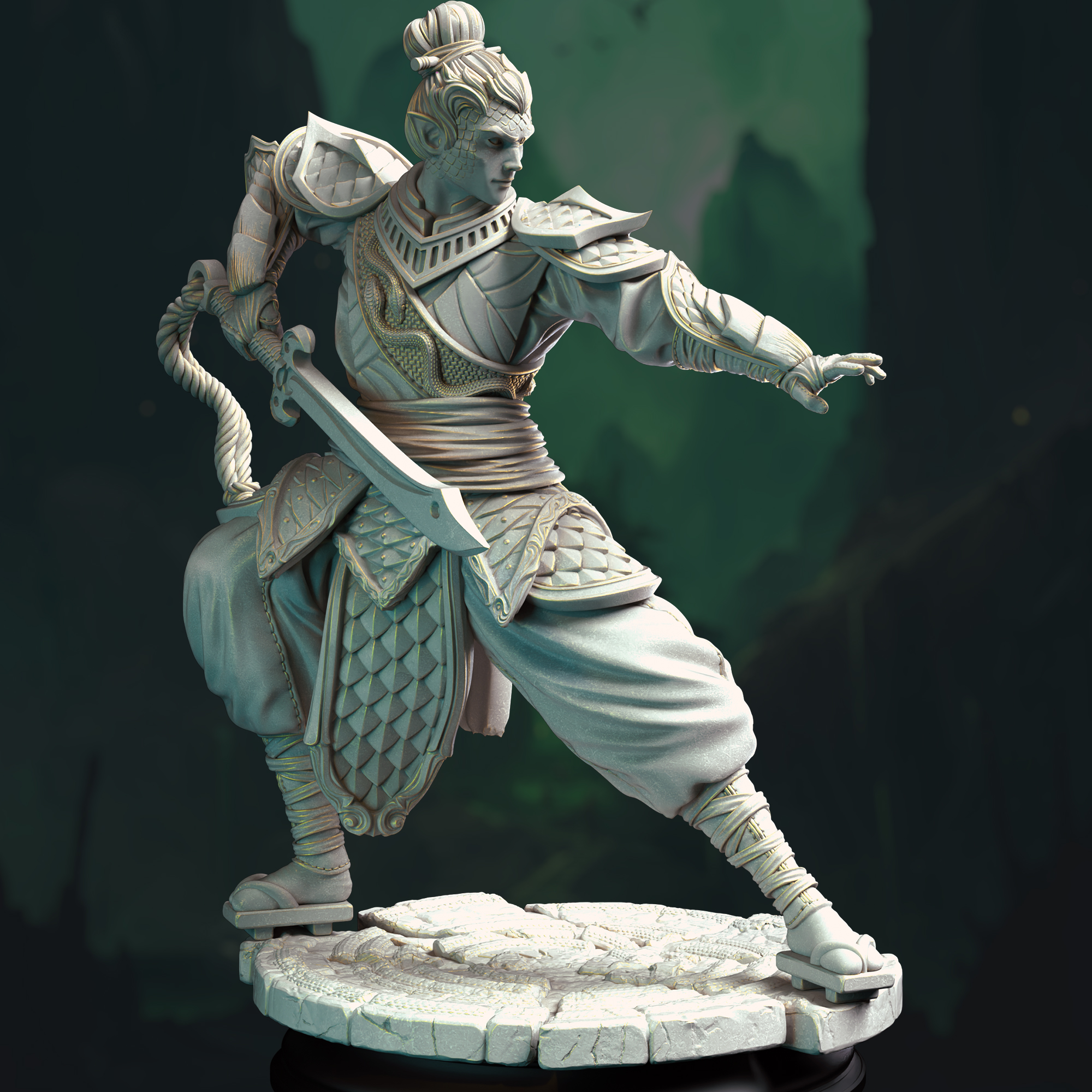 Eastern Yuan-Ti Pureblood Fighter - Jin Shi